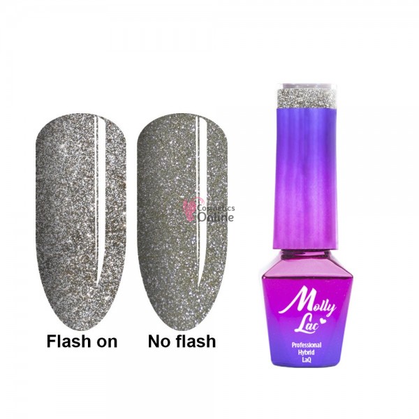 Oja Semi Molly Lac Flashing Light Darkness UV/ LED de 5 ml 610 Skin Lights Shimmer